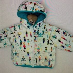 Colorful Patterned Puffer Jacket